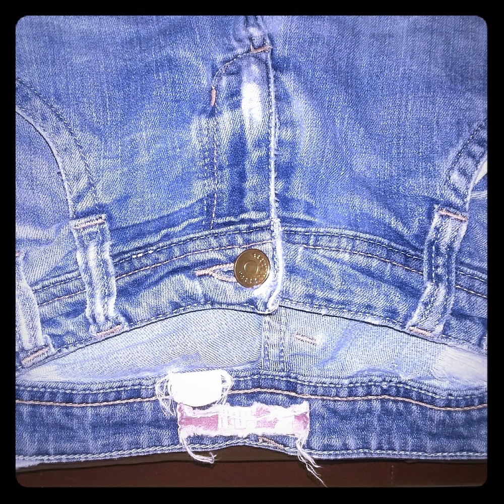 H&m ripped skinny blue jeans